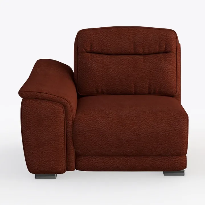 SIMPLIHOME Rex Right-Arm Sofa Module in Full-Grain