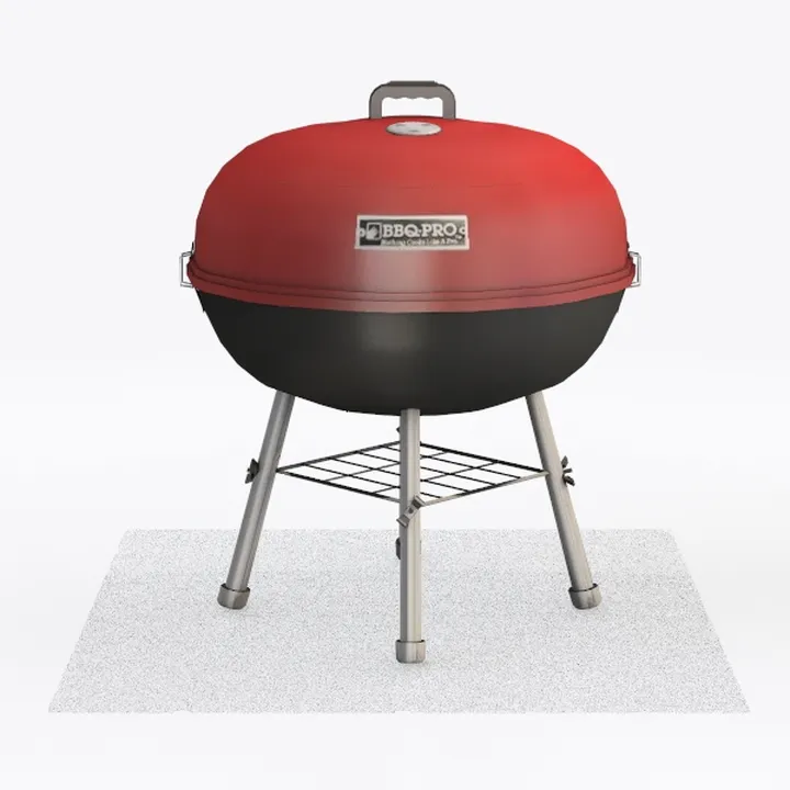 BBQ Pro  14in Tabletop Charcoal Grill - Red