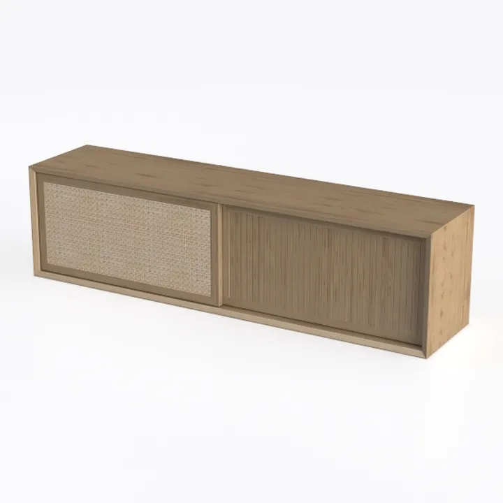 JOZZBY Set of 3 Storage Cabinet, Sideboard Buffet