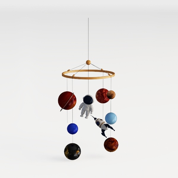 planet ornament-Klein Blue