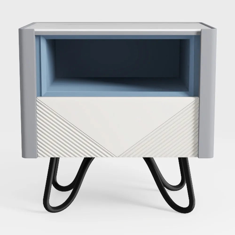 Side Table Bedside Chest Narrow Modern Bedside