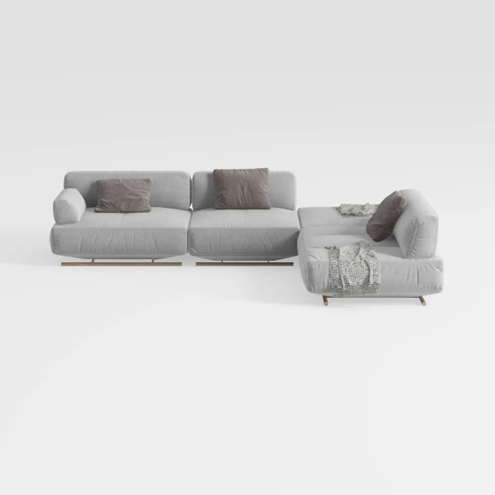 ZeHuoGe L-Shaped Sectional Couches for Living Room