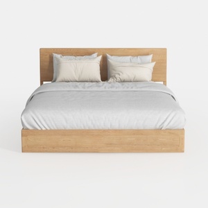 Moe's Home Collection Round Off Bed Wood Brown