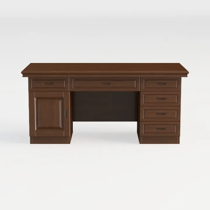 JXQTLINGMU 58" Executive Desk, Farmhouse Computer 