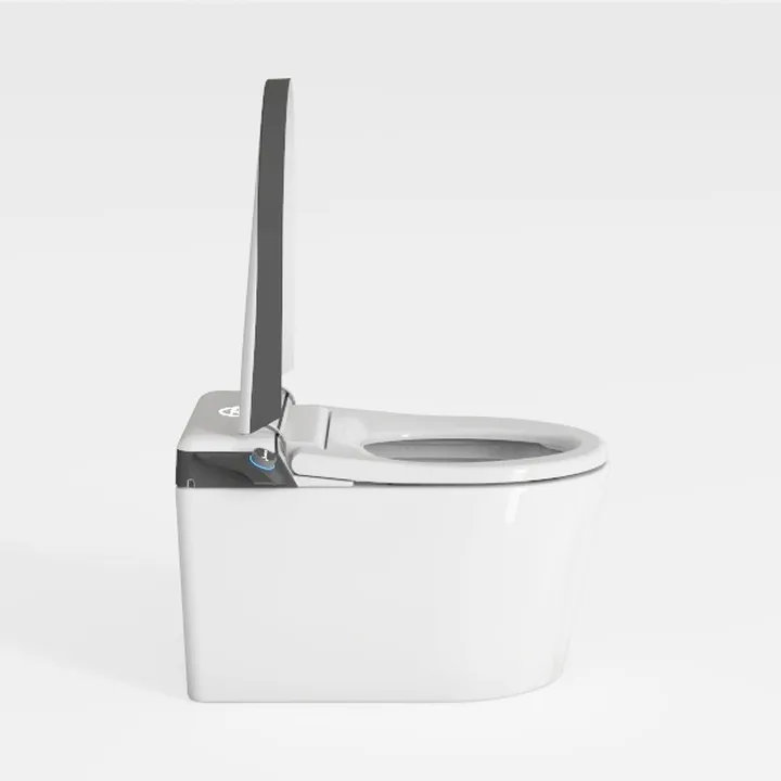Minimalist White Ceramic Smart Toilet 3D Model