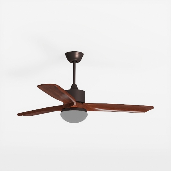 52&quot; Wood Ceiling Fan with Lights Remote Control