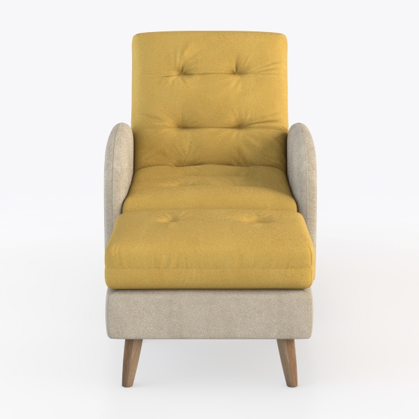 Modern Soft Velvet Accent Chair with High Density