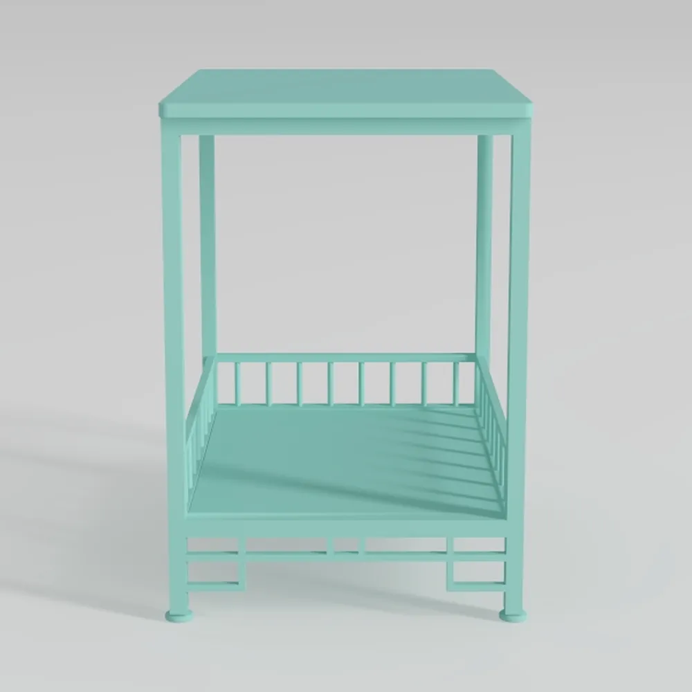 Hdpe Outdoor Adirondack Side Table, Wooden