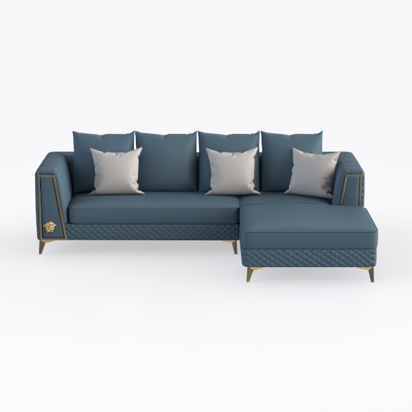 Giantex 94.5&quot; L Convertible Sofa Couch, 3 Seat Sec