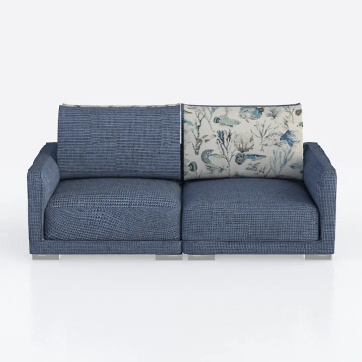 VINGLI Cloud Navy Blue Single Chair with