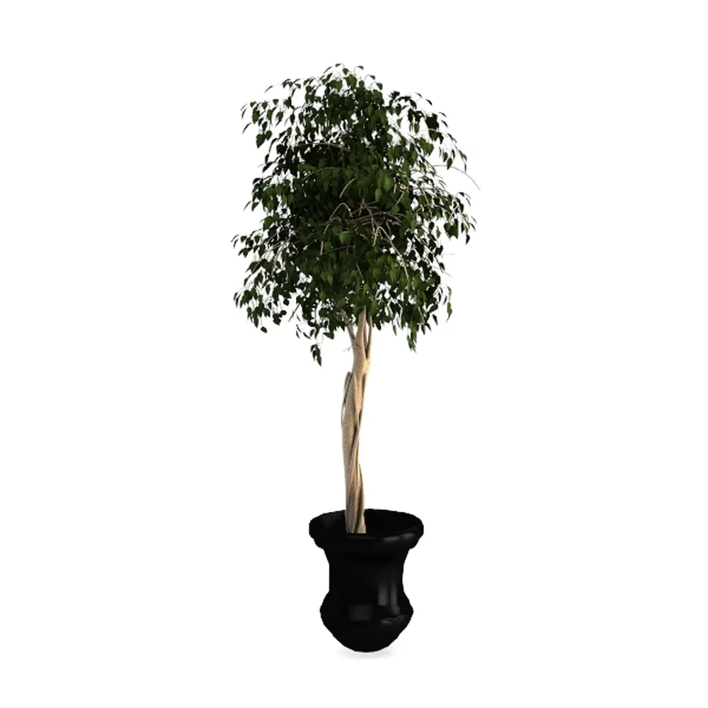 Jexine 2 Pack Artificial Fiddle Leaf Fig Tree with