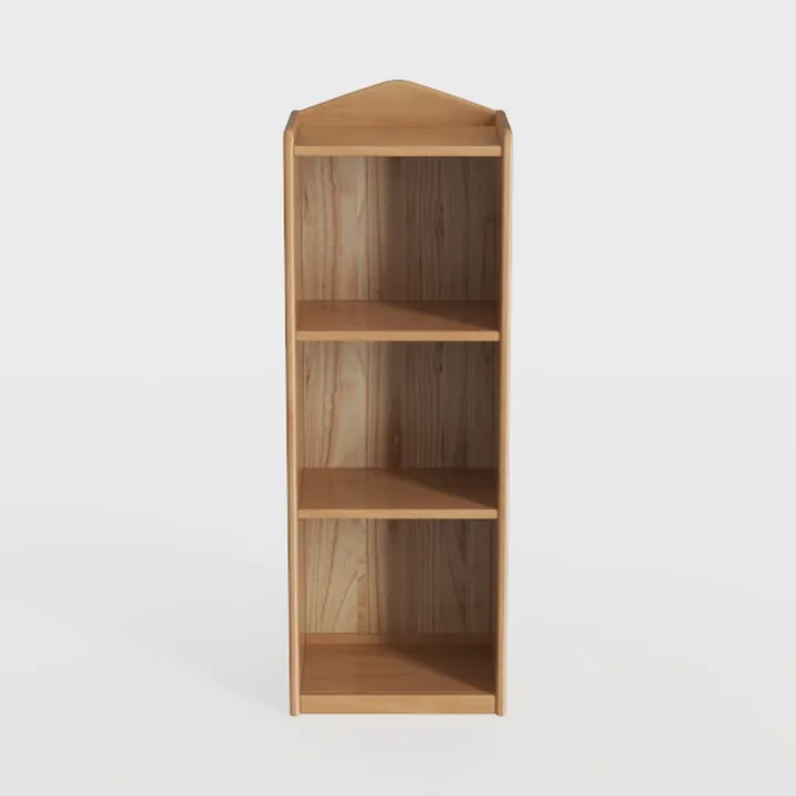 Bookshelf, Wood Small Bookcase, 4-Layer Open