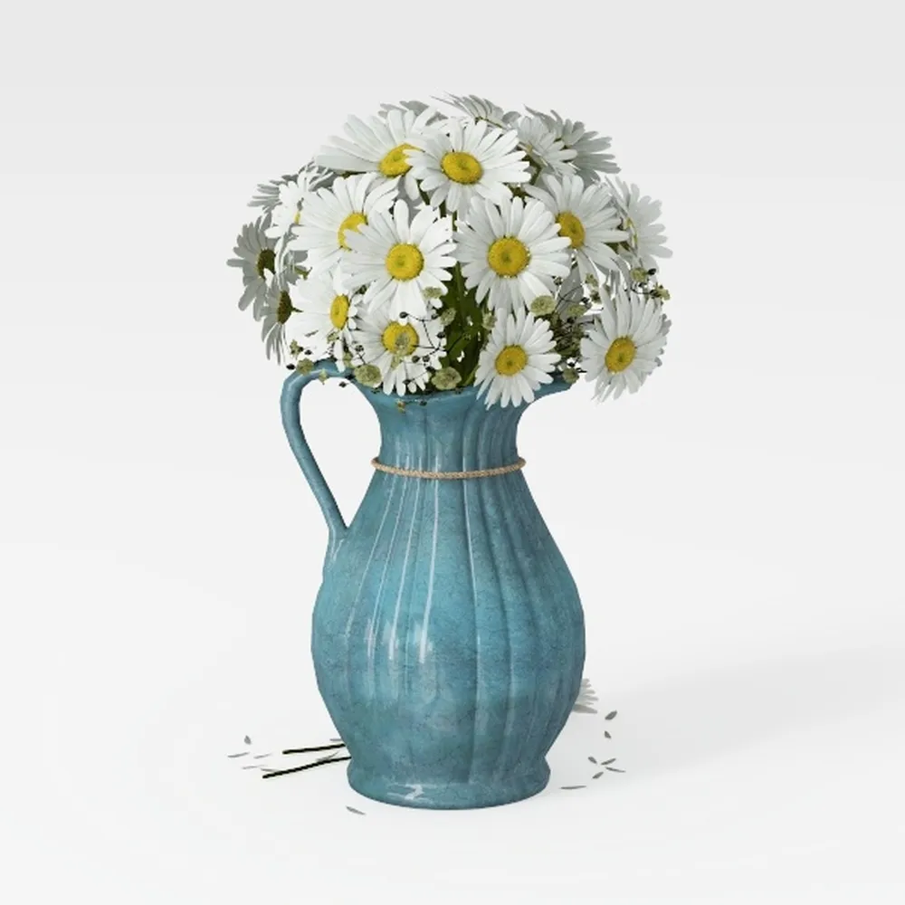 Briful 5.91'' Large Ceramic Rustic Vase Shabby