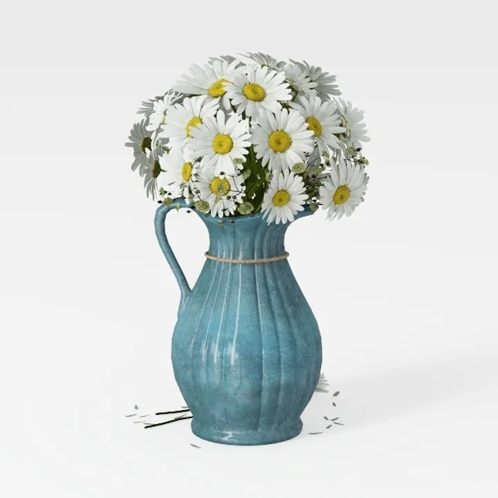 Briful 5.91'' Large Ceramic Rustic Vase Shabby