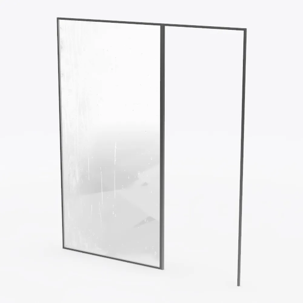 Shower Door 56-60 in. W x 72 in. H Semi-Frameless
