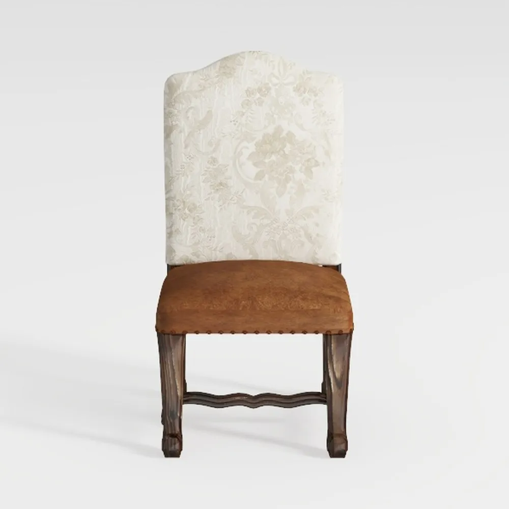 HomePop Scalloped Back Dining Chair - Beige Woven