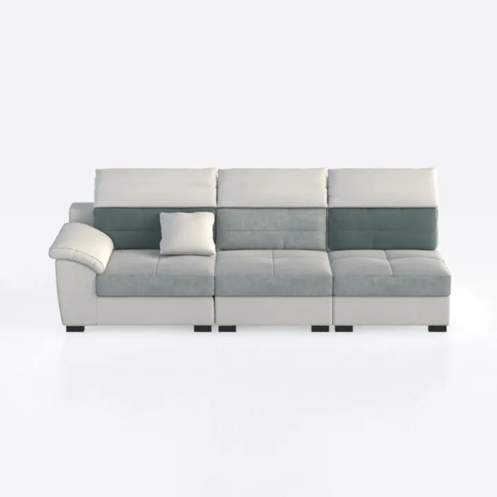 Modular Sectional Sofa 4 Pillows, Convertible 4
