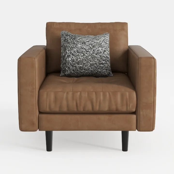 Yaheetech Mid-Century Accent Chairs, PU Leather