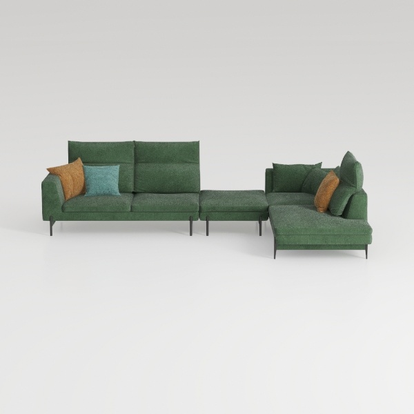 105.5 Inch L Shaped Modular Sectional Sofa 4-Seat,