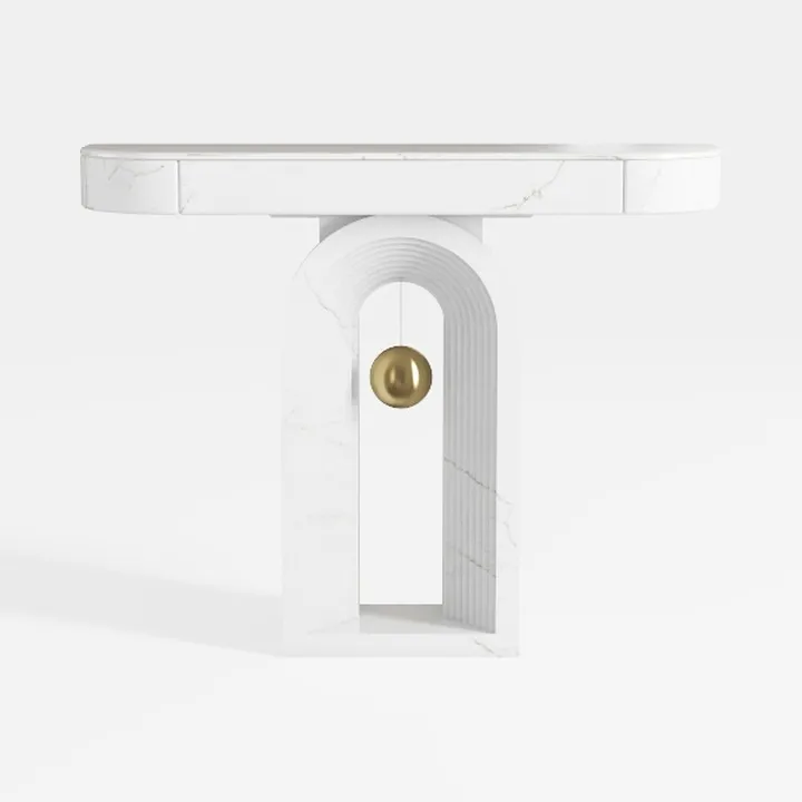 Tribesigns 43-Inch Mirrored Console Table with