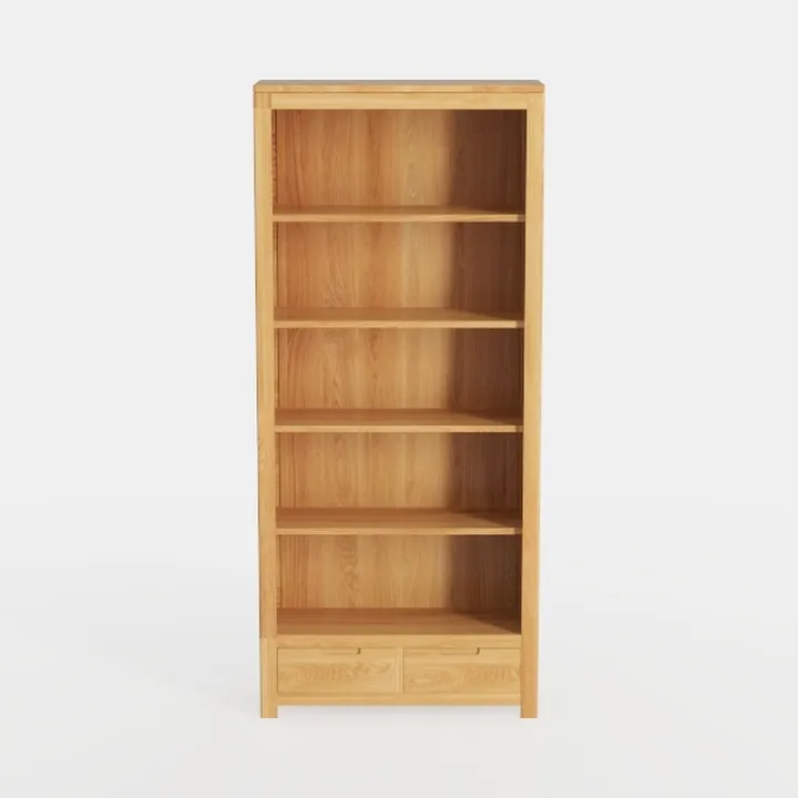 Vintage Bookcase, 5-Tier Bookcase, Freestanding