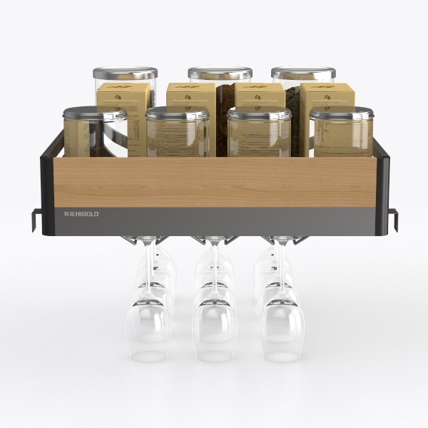 Lagerfeld high cabinet-wine glass holder