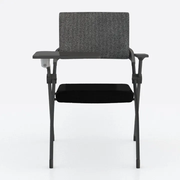 Foldable Conference Chair with Tablet Arm, 220lbs