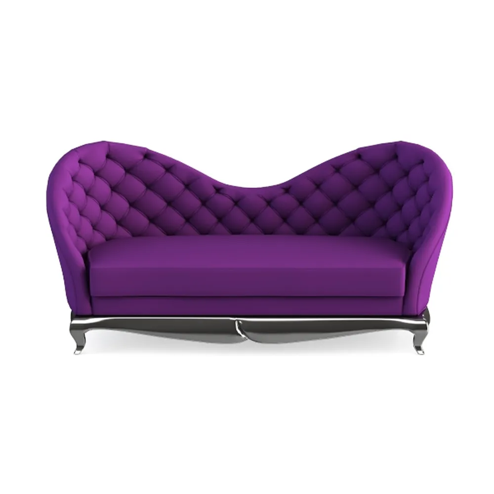 Upholstered Chaise Lounge with Right Armrest
