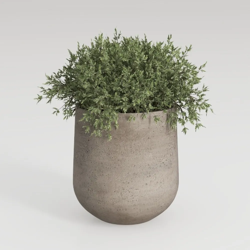 LB2 Rustic Ceramic Vase, 8.3 Inch Tall Zen Style