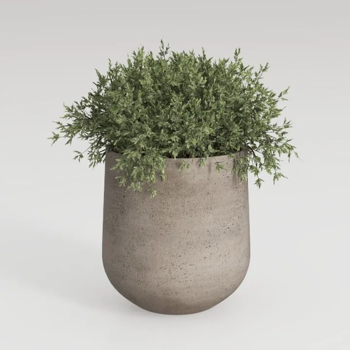 LB2 Rustic Ceramic Vase, 8.3 Inch Tall Zen Style