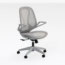 Office Drafting Chair with Back Support and Right 45 Degree View
