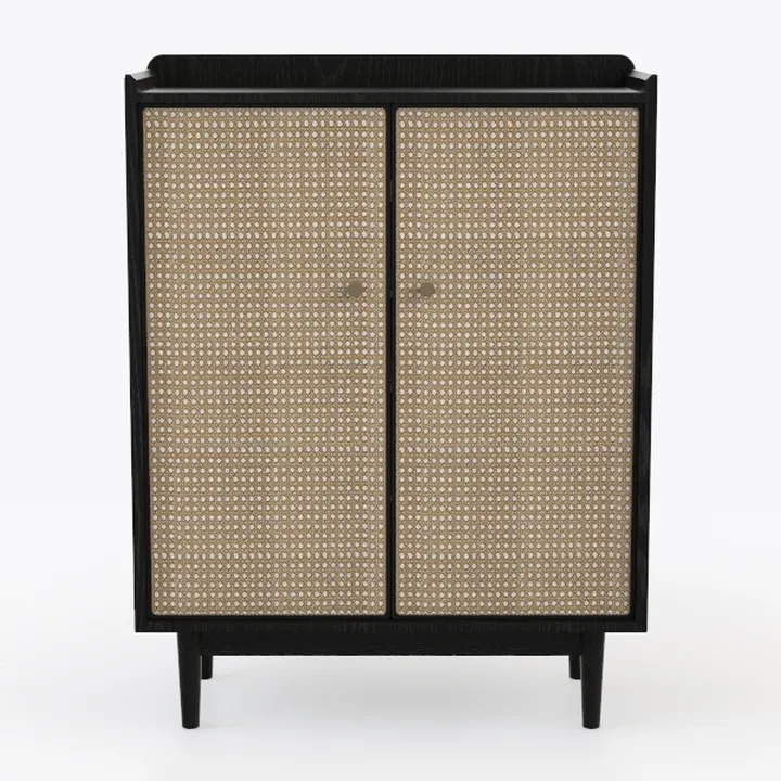 Panana Buffet Cabinet Sideboard with Rattan