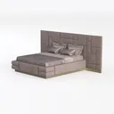 Pemberly Row Wood Eastern King Upholstered Bed Smo Left 45 Degree View