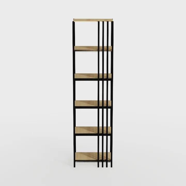 Square Rotating Bookshelf Tower - 360 Spinning