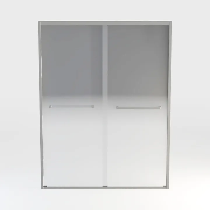 34" W x 74" H Shower Glass Panel, Frameless Fixed