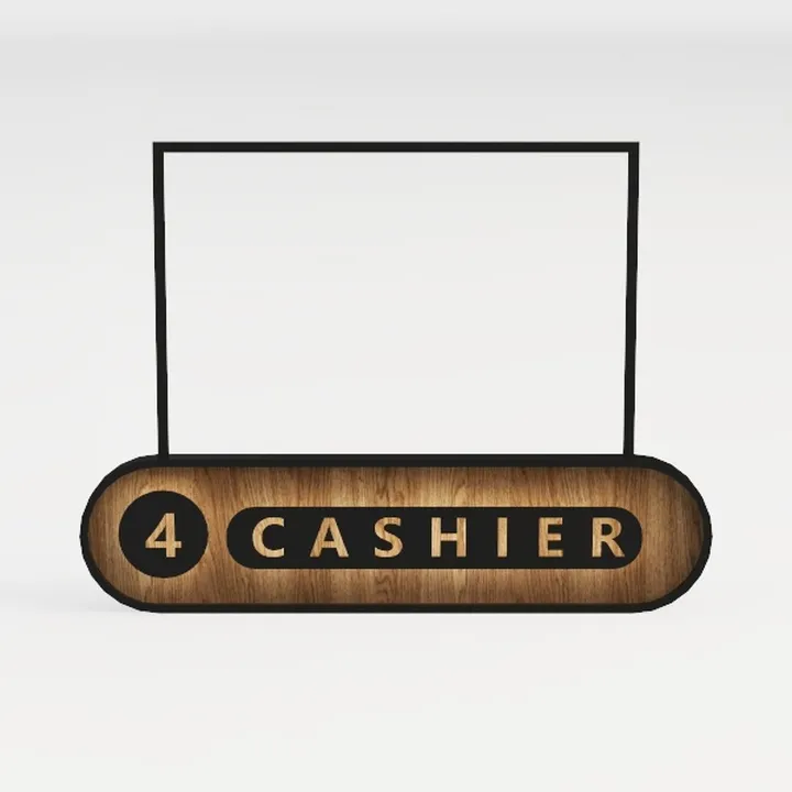 cashier sign-Supermarket
