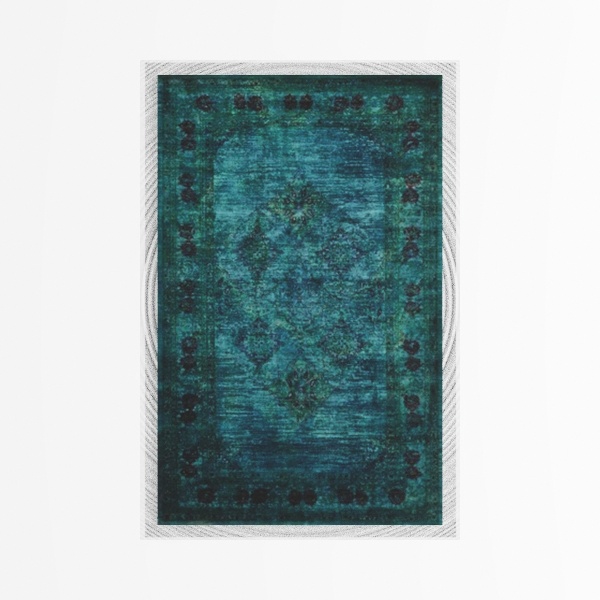 Overdyed Wool Rug