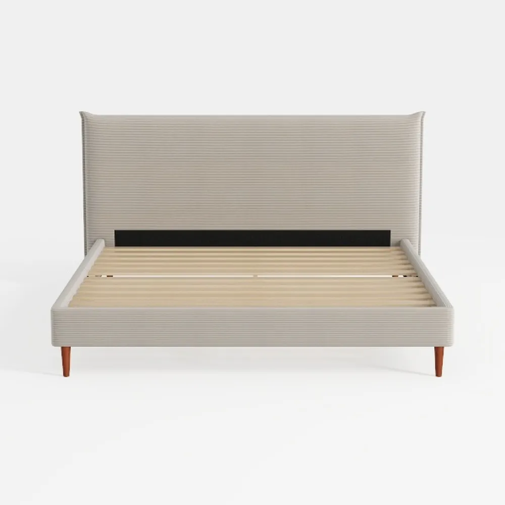 Rafiel Bed Frame With Headboard (King)-101 Stories