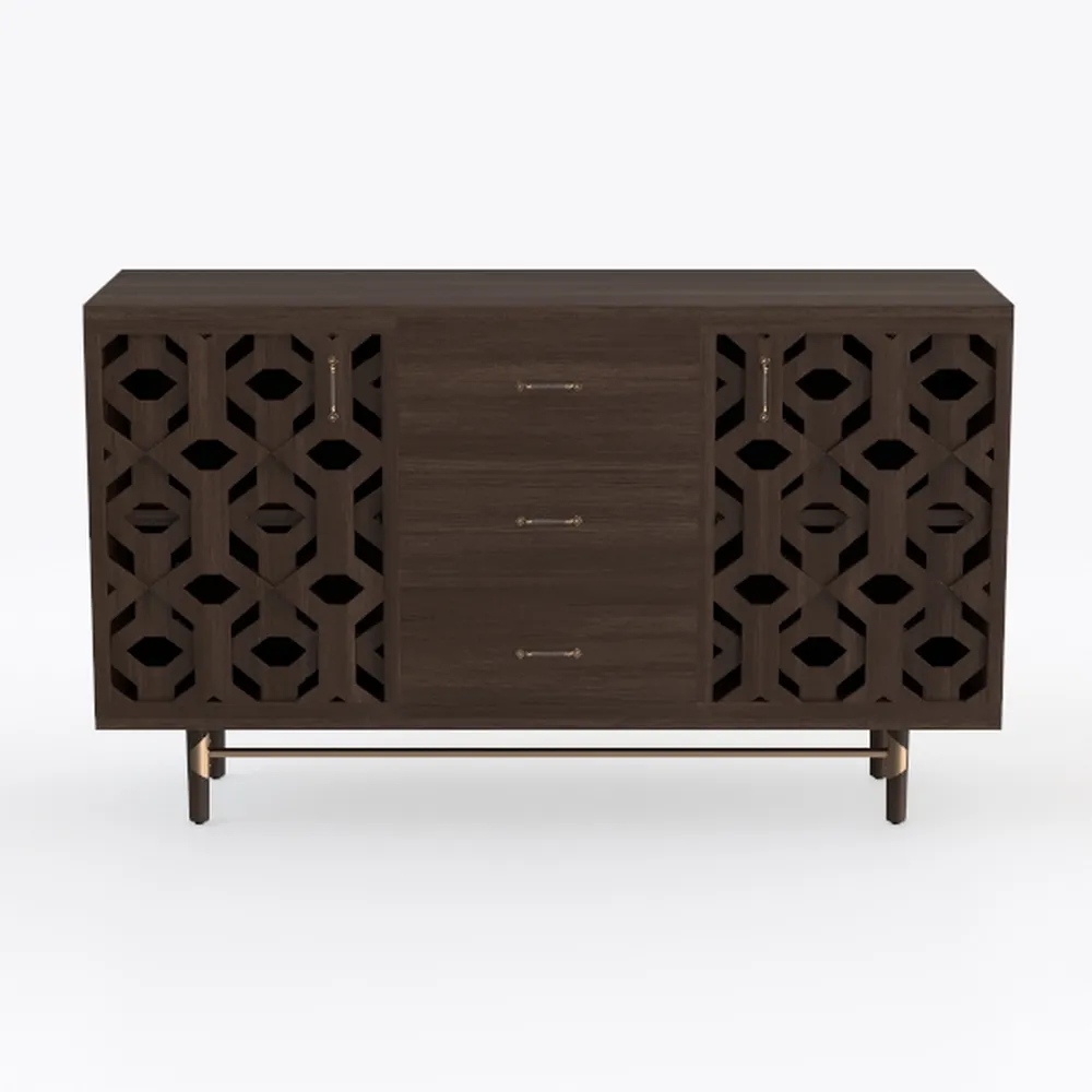 ARTPOWER 48" Hollow Carved Sideboard Buffet