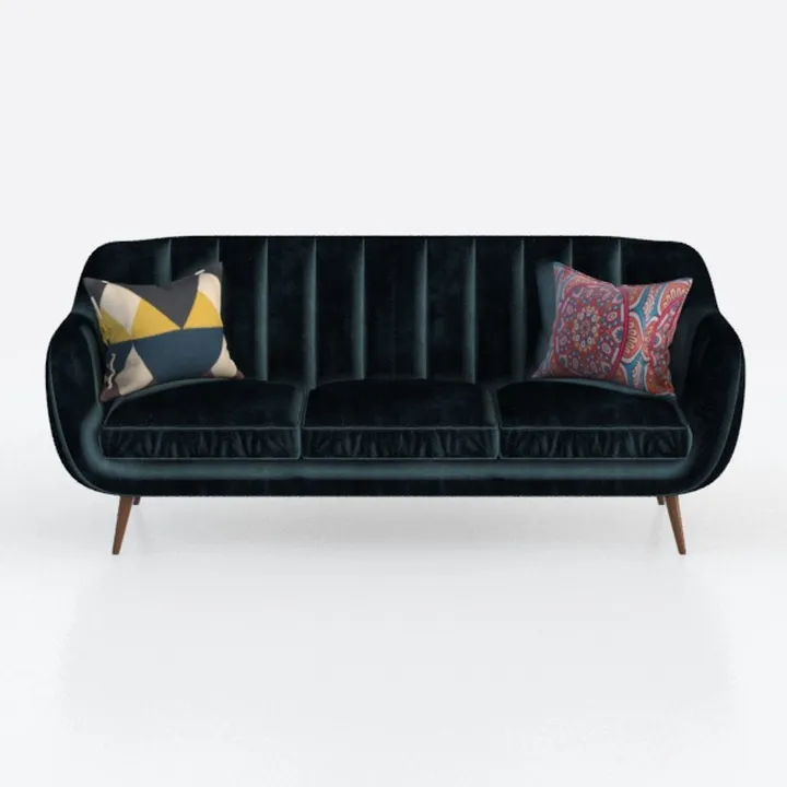 Velvet Love Seat, Modern Sofa Couch Chair for