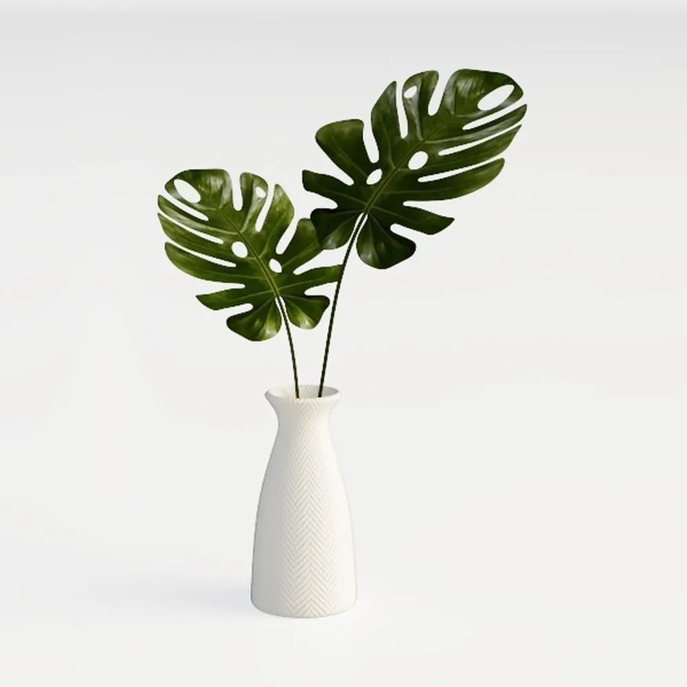 White Ceramic Bud Vase Single Flower Small Bud