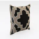 Geometric Pattern Linen Throw Pillow 3D Model Right 45 Degree View