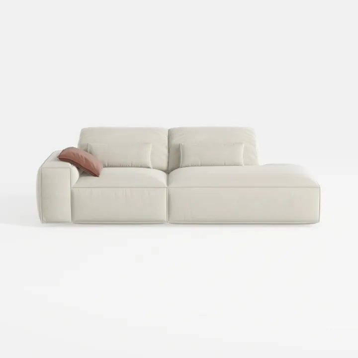 109" Cloud Sectional Couch - L Shaped Chenille Cou