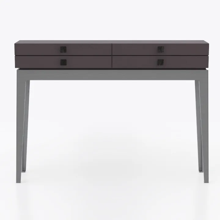 Walker Edison 2 Drawer Modern Wood and Metal Compu