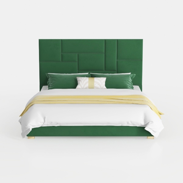 Baxton Studio Granger Velvet Upholstered Platform 