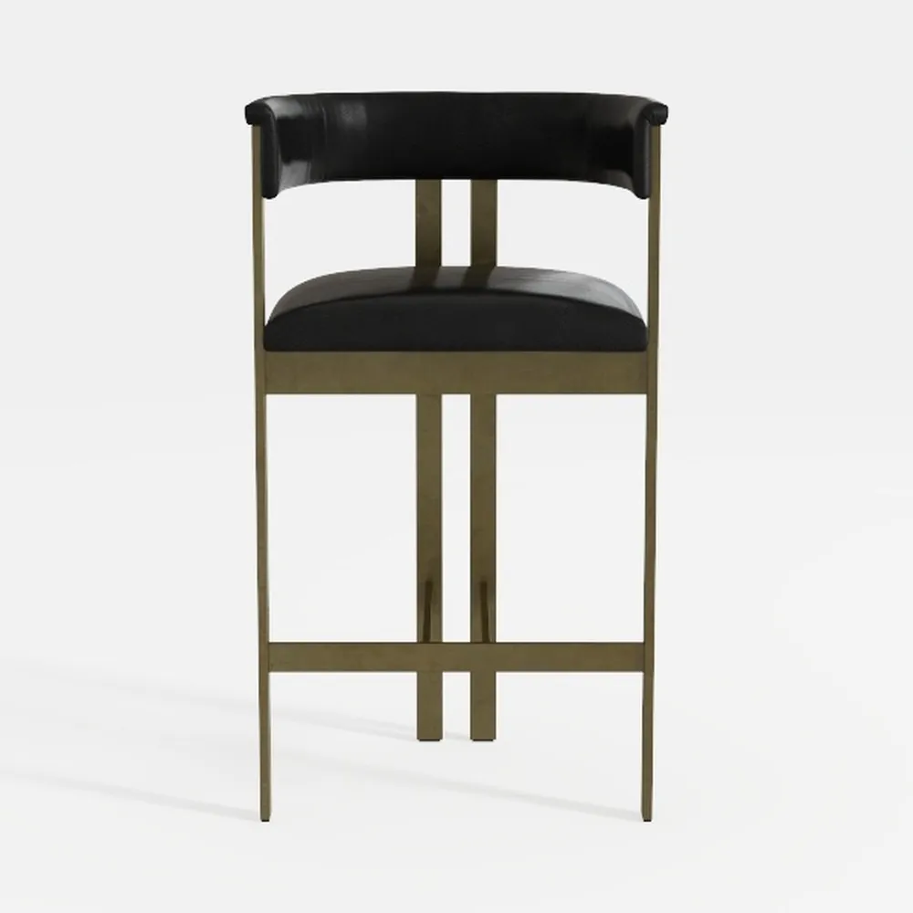 Kmax Dining Chairs Set of 4 Modern Faux Fur Barrel