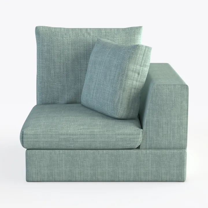 Morden Fort Corduroy 1PC Armless Chair for Oversiz