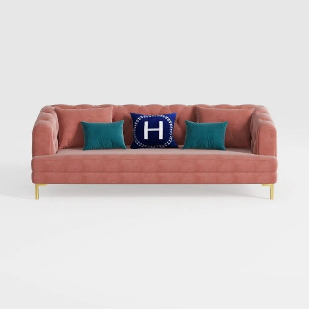 81Inch Oversized 3 Seater Sectional Sofa, Living 