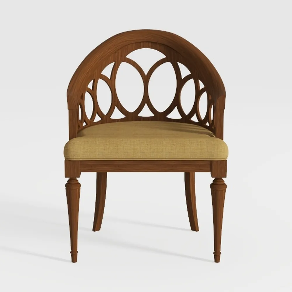 AUBRY GASPARD Poltrona in midollo di rattan