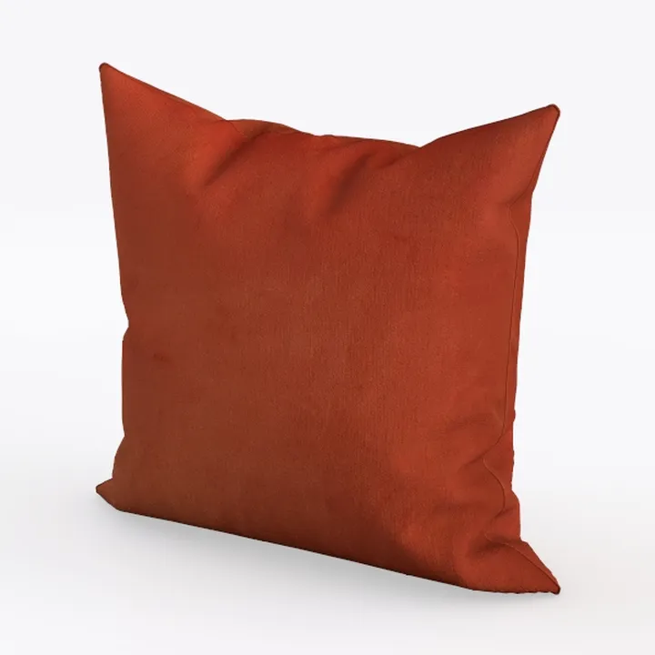 Minimalist Fabric Throw Pillow Square Decorative 3D Model